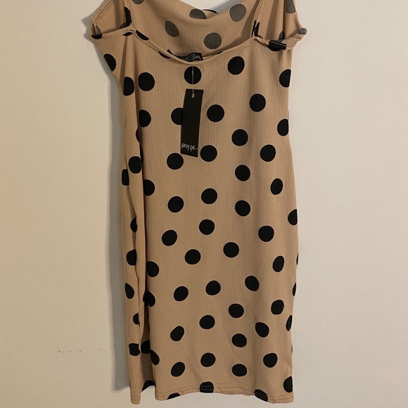 Polka Dot Slight Cowl Neck Tea Party Piece - Picture 3 of 5